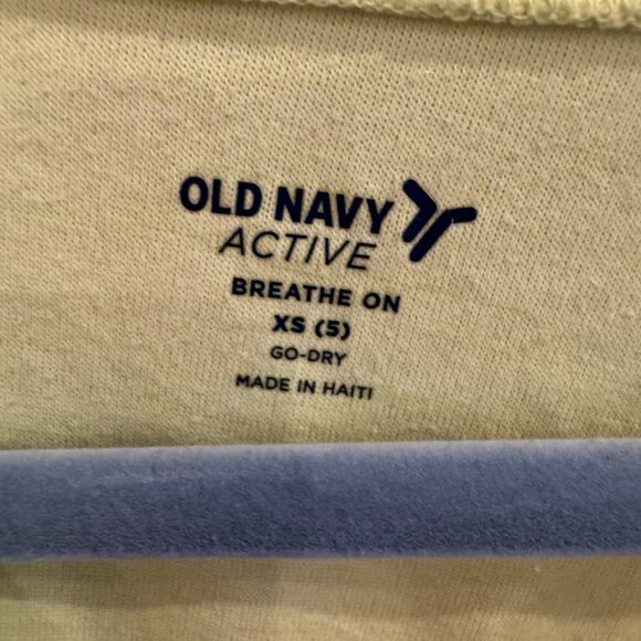 Old Navy Active “Sun Chaser” Neon Cropped Tee – Size XS (5) - Picture 5 of 5